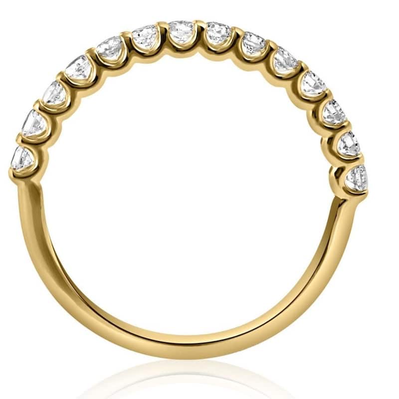 1/4Ct Diamond U Prong Ring in 10k White or Yellow Gold