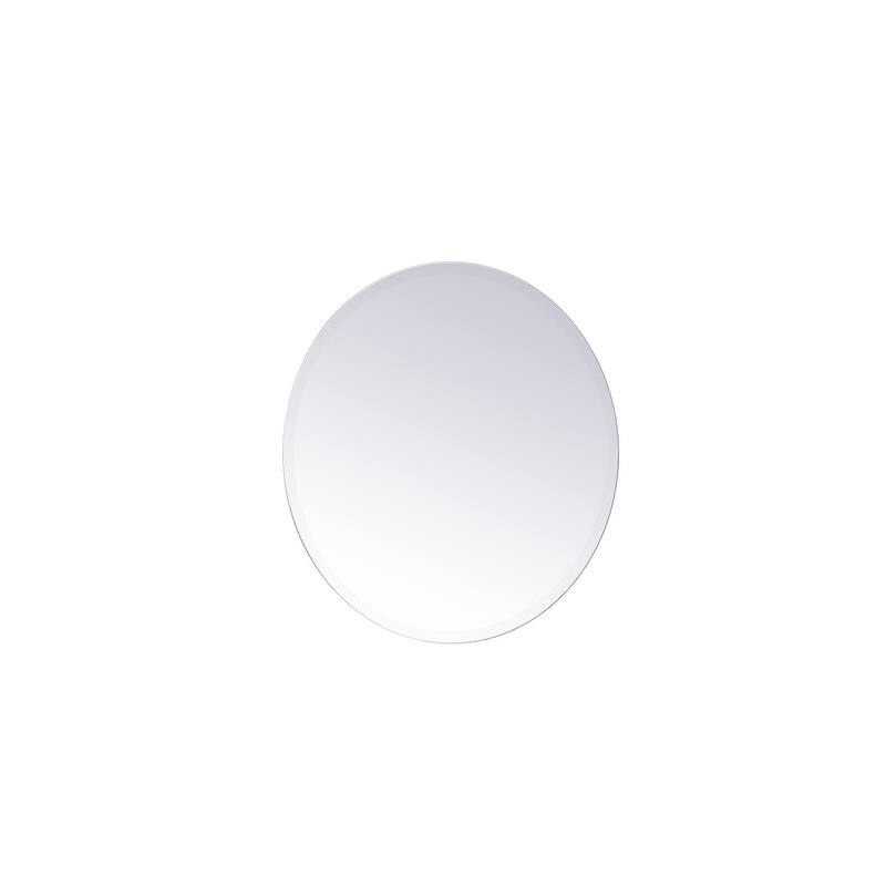Modern 32 in. Contemporary Mirror in Clear