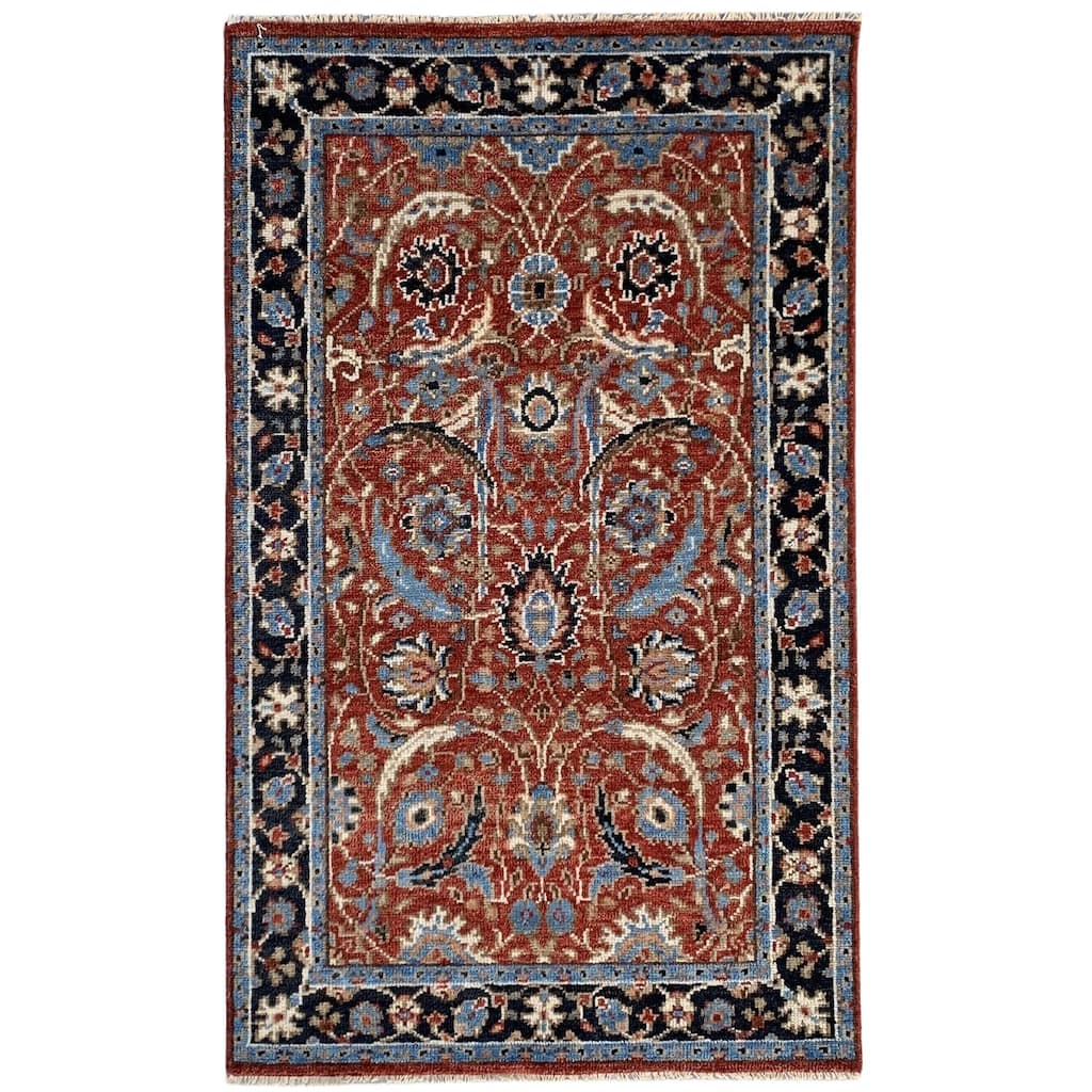 Hand-Knotted Wool Tabriz Design Rug, 8' x 10', Beige Area Rug, Elegant Soft Texture for Living Room or Bedroom - L