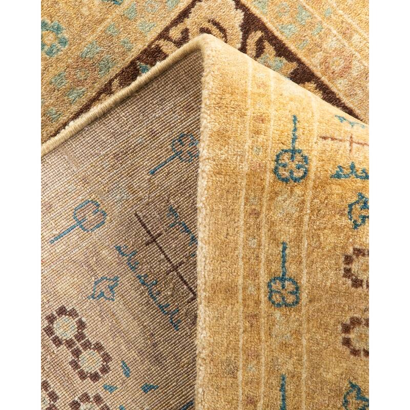 Overton Handknotted Wool Traditional Oriental Ivory Runner