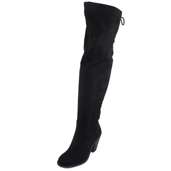 Jessica Simpson Coriee Women Pointed Toe Synthetic Black Over the Knee Boot