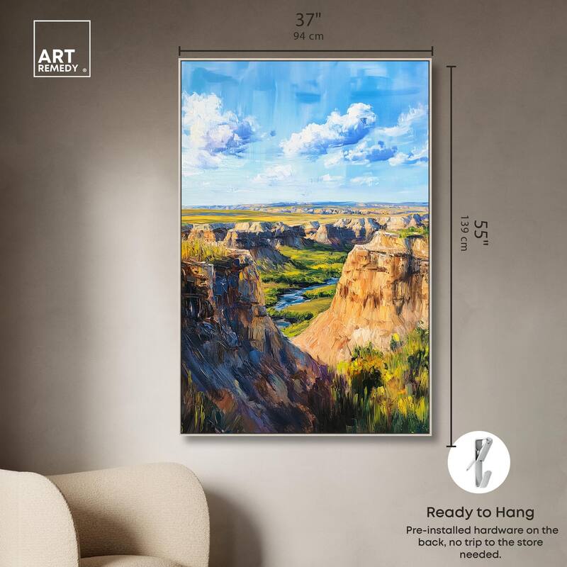 Rolling Hills and Sky II Canvas by Art Remedy