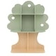 preview thumbnail 1 of 5, Costway 45” Kids Tree Bookshelf with Open Shelves for Reading Nook, - See Details Green & Natural - See Details