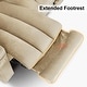 preview thumbnail 28 of 58, MCombo Power Reclining Loveseat Sofa with Heat and Massage, Fabric PR648
