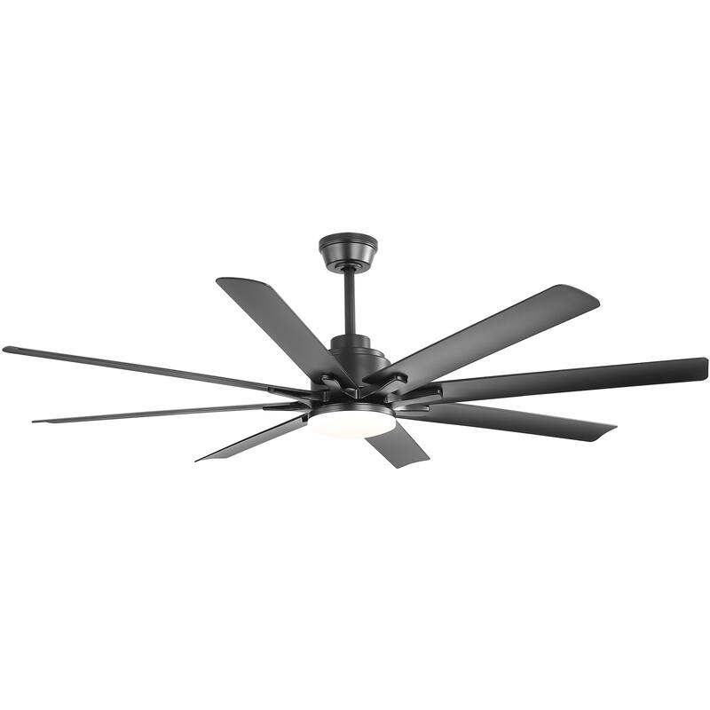 Extra Large 66'' Ceiling Fan & Light APP Remote Control 8-Blades Cooling Modern
