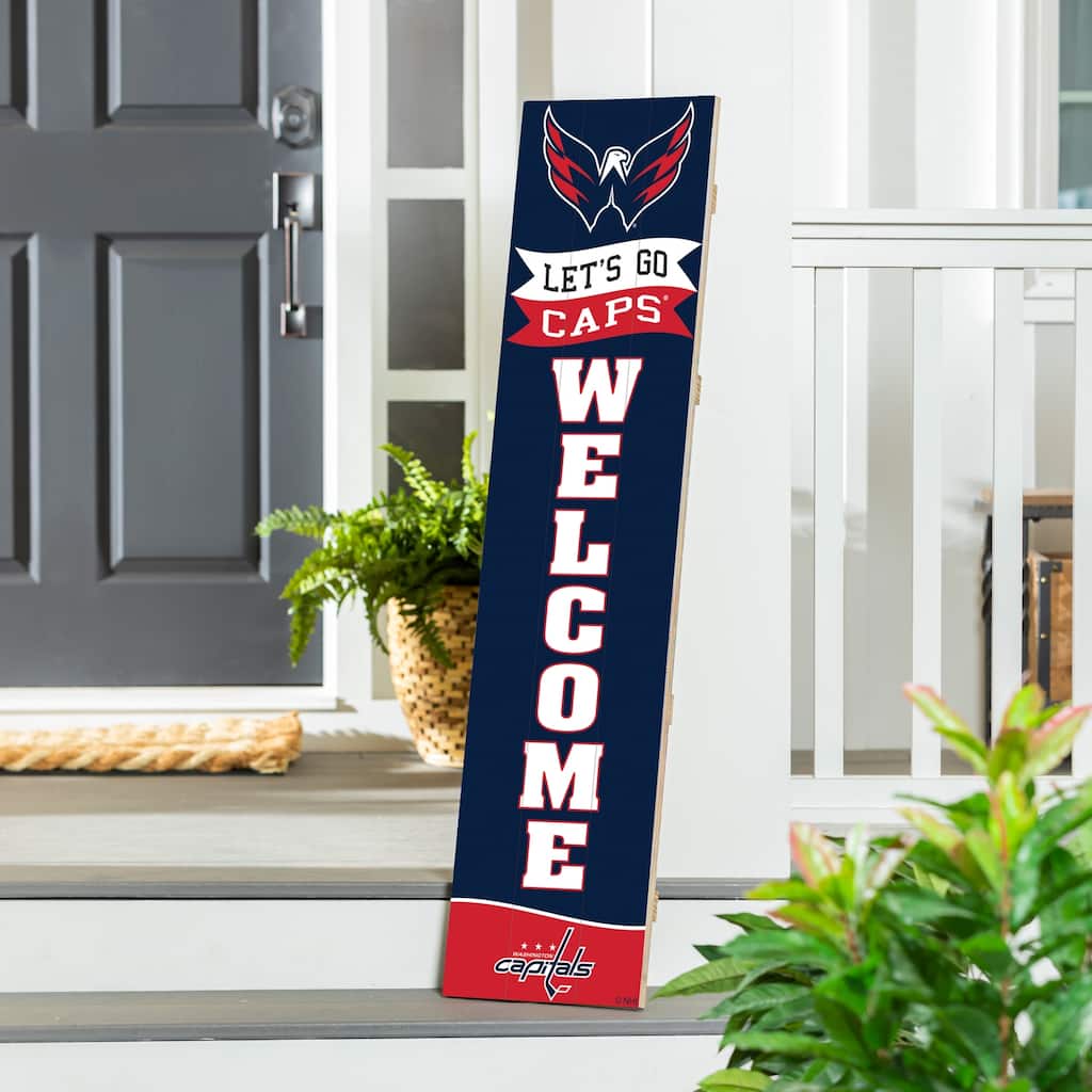 47" Porch Leaner Welcome Wall Sign, Washington Capitals