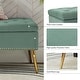 preview thumbnail 7 of 137, HULALA HOME Neptunus Modern 45.5" W Velvet Bedroom Storage Bench for End of Bed with Nailhead Trim