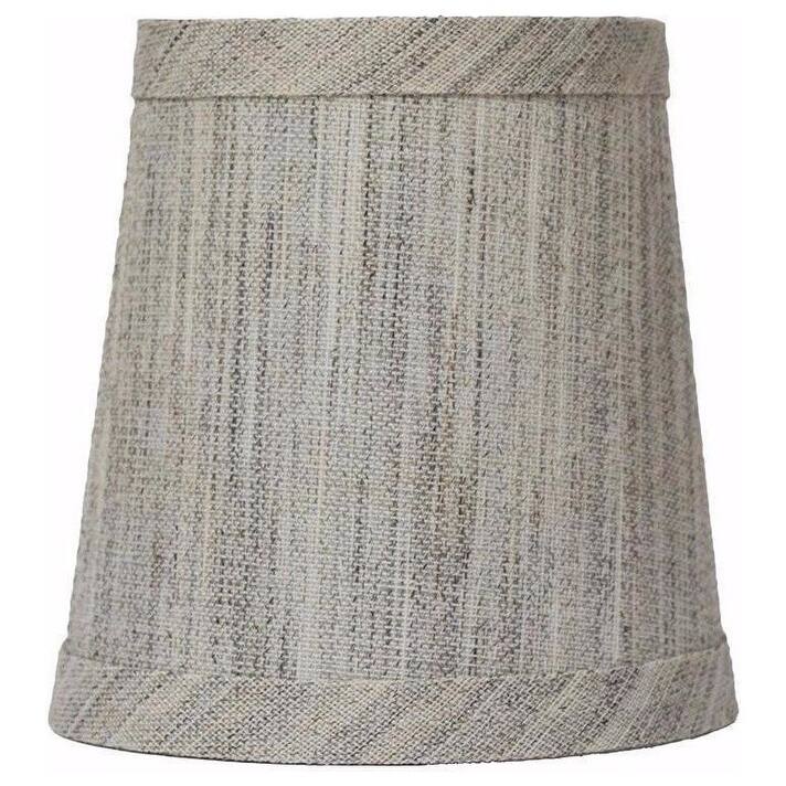 Linen Mini Chandelier Lamp Shade, Clip On, 4 inch Bottom Diameter, 4.75" Height
