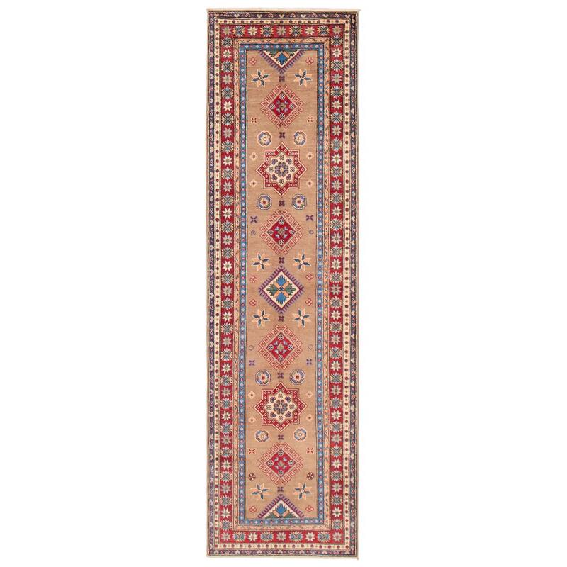 ECARPETGALLERY Hand-knotted Uzbek Ghazni Brown Wool Rug - 2'8 x 9'8 - Brown - 2'8 x 9'8
