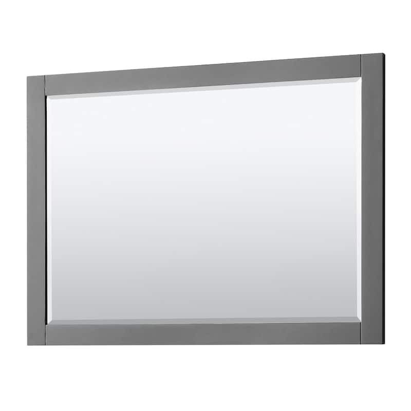 Avery 48-Inch Double Vanity Set with Square Sinks, 46-Inch Mirror