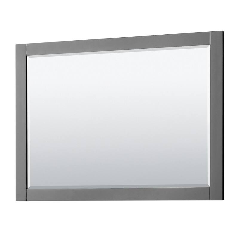 Avery 48 Inch Single Vanity, Cultured Marble Top, 46 Inch Mirror