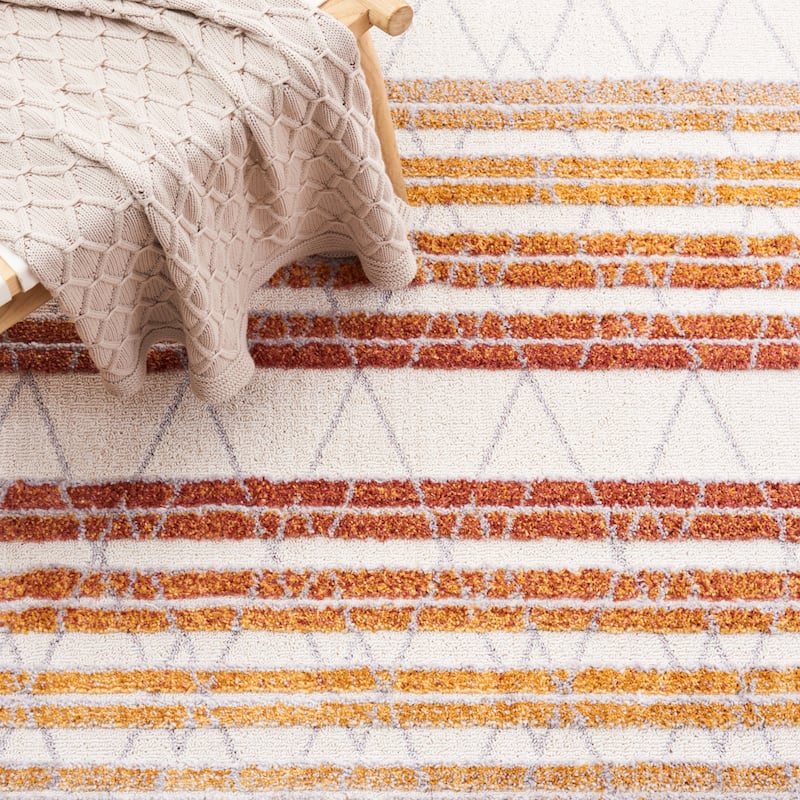 SAFAVIEH Handmade Marrakech Amancia Traditional Rug - Grey/Multi - 5' 3" x 7' 6"