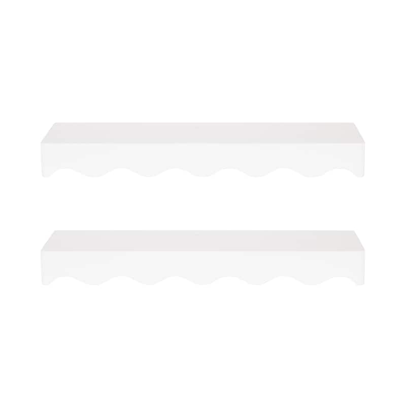 Kate and Laurel Maida Wood Floating Shelves