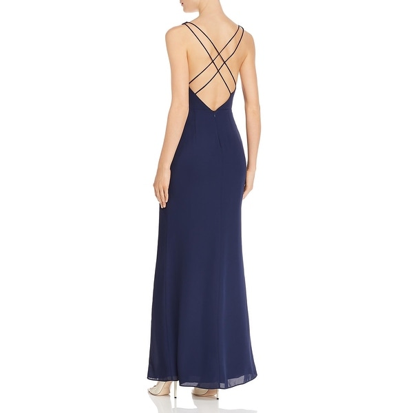 strappy evening dress