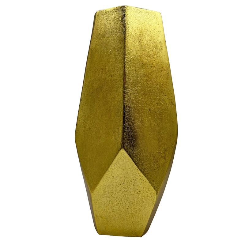 16 Inch Tall Decorative Handmade Aluminum Modern Diamond Flower Vase