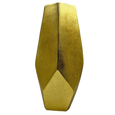 16 Inch Tall Decorative Handmade Aluminum Modern Diamond Flower Vase