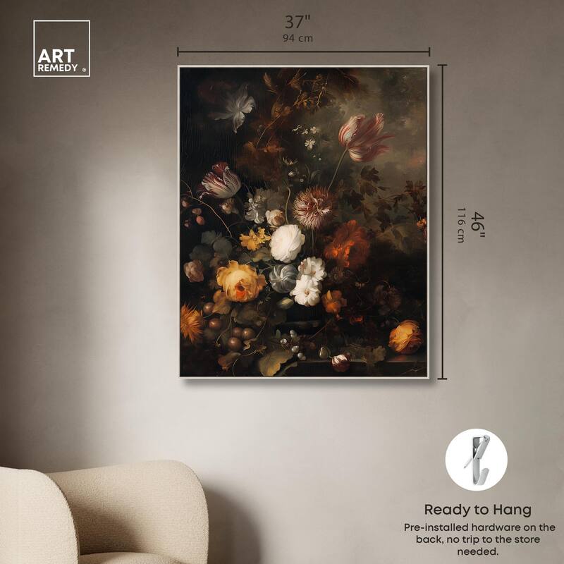 Shadowed Petal Secrets II Canvas by Art Remedy