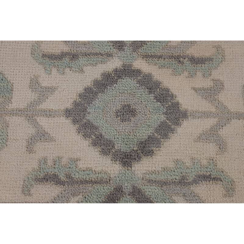 All-Over Floral Oushak Oriental Area Rug Handmade Wool Carpet - 7'11" x 10'0"