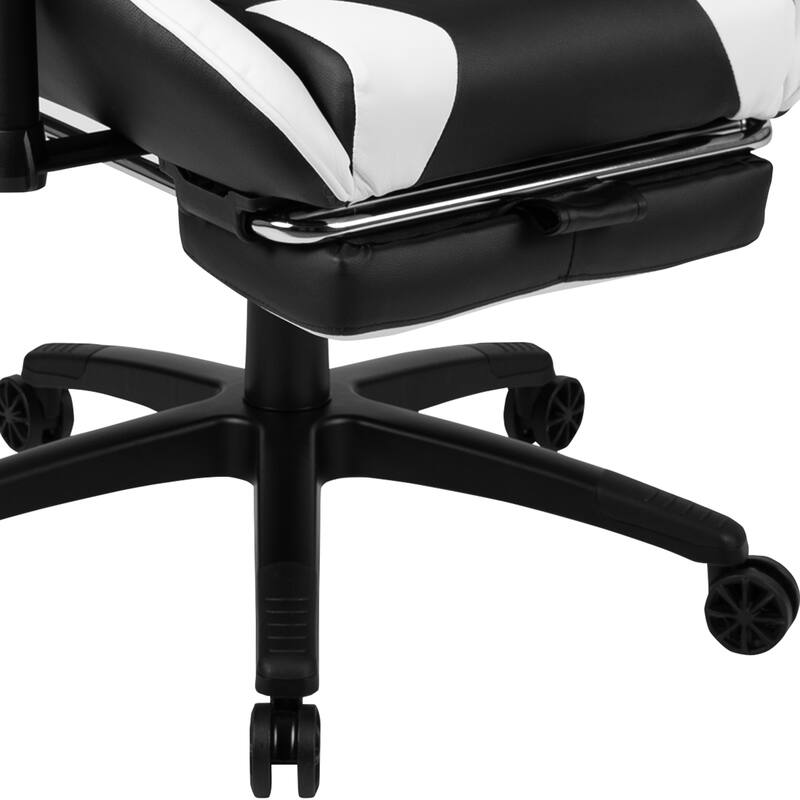 Gaming Desk & Chair Set with Cup Holder, Headphone Hook, and Monitor Stand