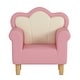 preview thumbnail 3 of 10, Upholstered Kids Sofa, Princess Armchair for Children, Petal Shape Toddler Sofa Chair for Playroom, Children's Bedroom