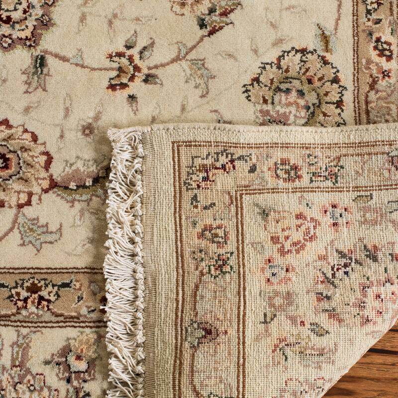 SAFAVIEH Couture Hand-knotted Tabriz Floral Shahla Traditional Oriental Wool Rug with Fringe - 2' x 3'