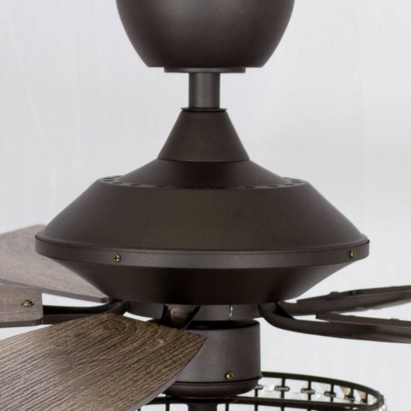 52-in Matte Black Modern Crystal Downrod Mount Fandelier Ceiling Fan with Light and Remote
