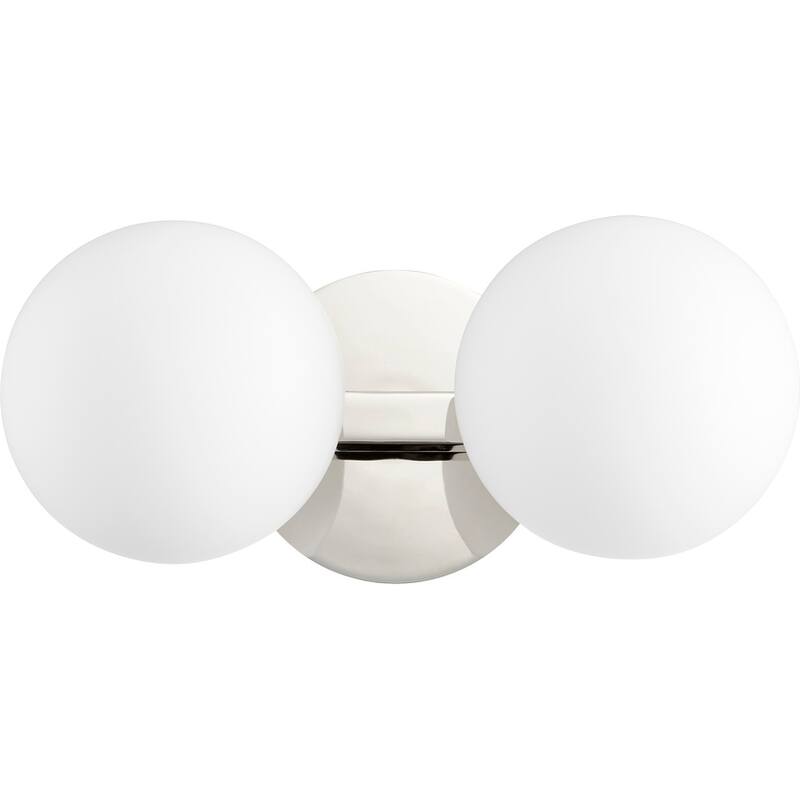 Quorum International 2 Light 14" Wide Bathroom Vanity Light with Satin