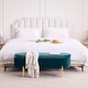 preview thumbnail 40 of 120, Velvet Storage Bench for Bedroom