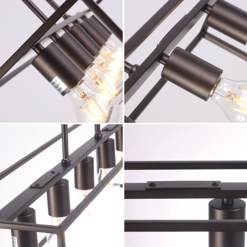 5-light Linear Chandelier/ Island Fixture