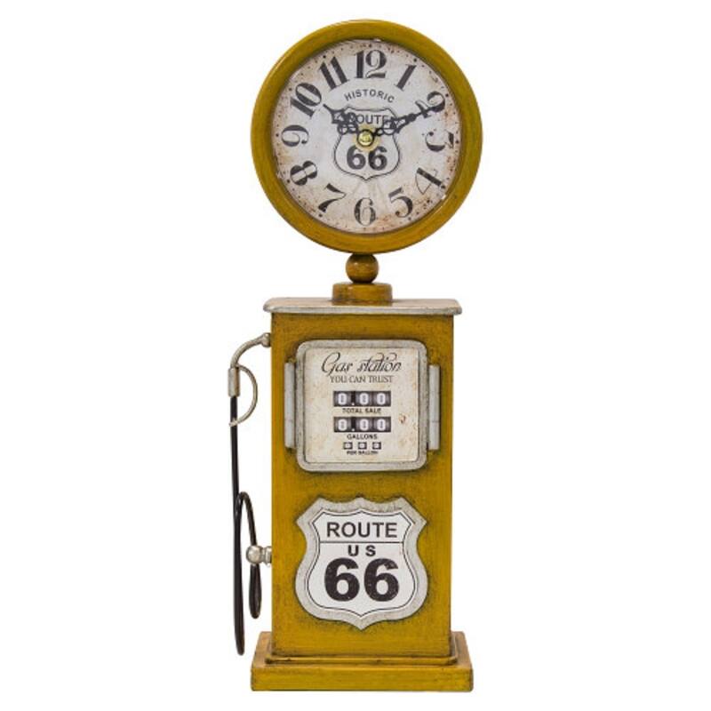Yosemite Home Decor Ole Gas Pump Table Top Clock - 3 x 5.1 x 13.8