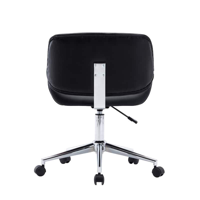 Porthos Home Orli Faux Leather or Fabric Mid-Century Office Chair