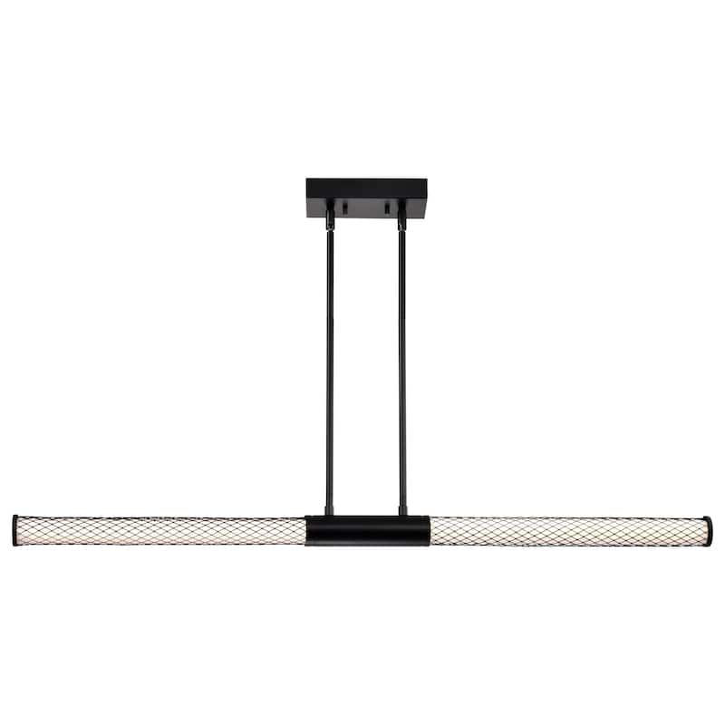Kingsport 44 Inch LED Island Pendant Matte Black Acrylic Lens - Matte Black