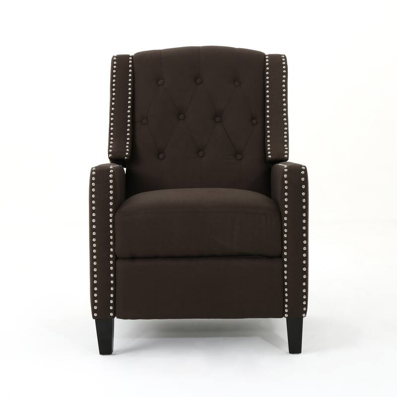 Roomfitters Classic Fabric Push Back Chair, Elegant Recliner for Living Room, Bedroom