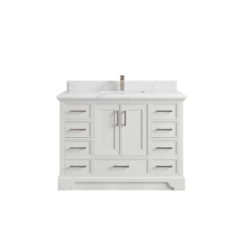 Willow Collections 48 x 22 Charlotte Single Sink Bathroom Vanity with Countertop