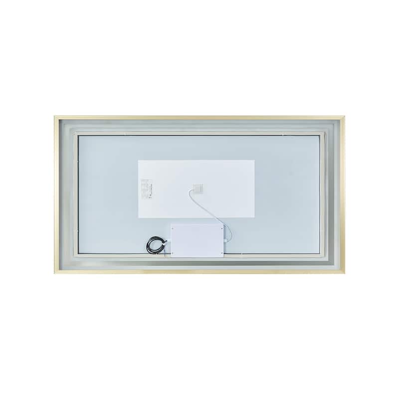 60" Rectangular LED Lighted Accent Bathroom/Vanity Wall Mirror - 60