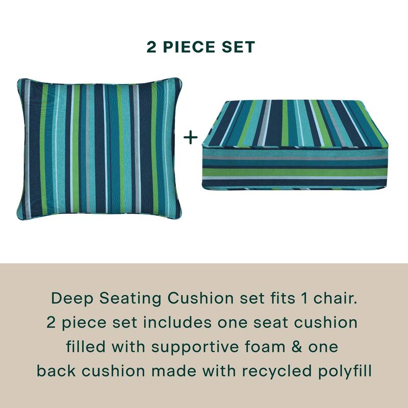 Outdoor Deep Seating Lounge Chair Cushion
