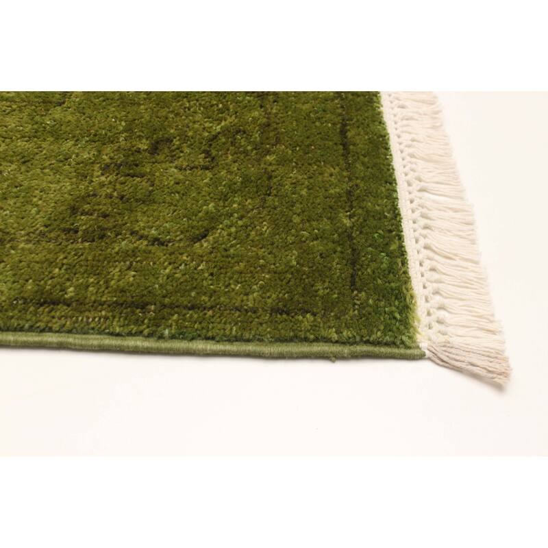 ECARPETGALLERY Hand-knotted Vibrance Green Wool Rug - 3'11 x 5'11