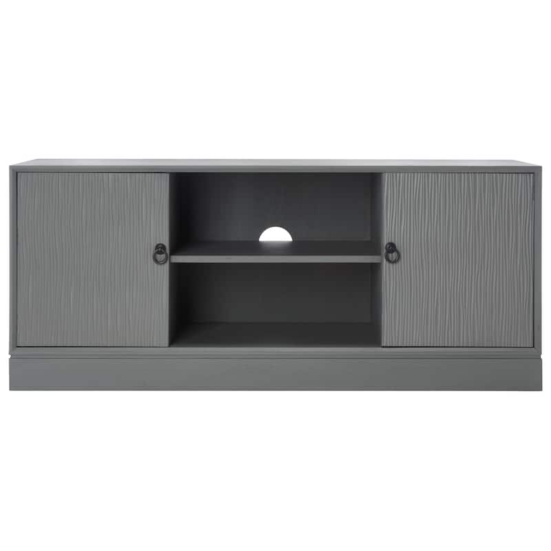 SAFAVIEH Aliyah 2 Door 1 Shelf Media Stand - 47" W x 16" D x 20" H - Distressed/Grey