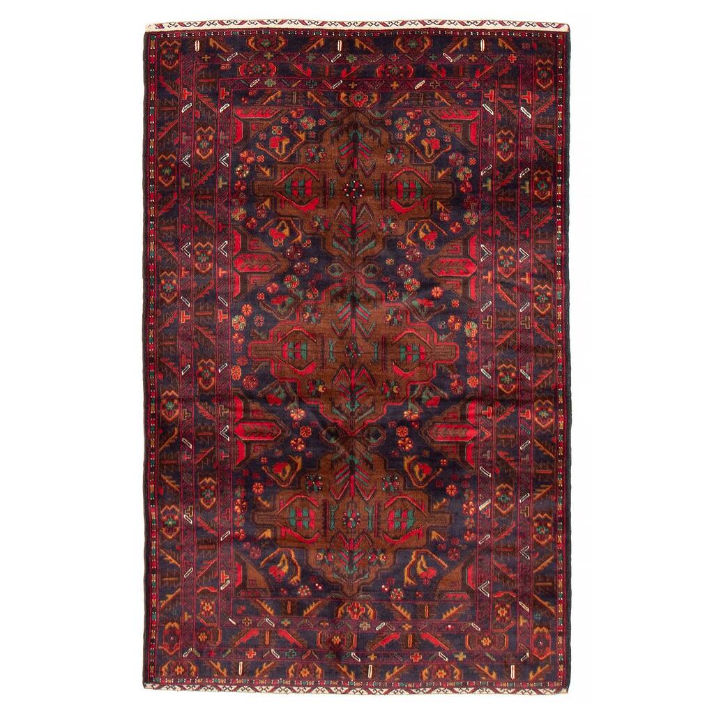 Teimani Navy Rug 3'10" x 6'2" - 3'10 x 6'2