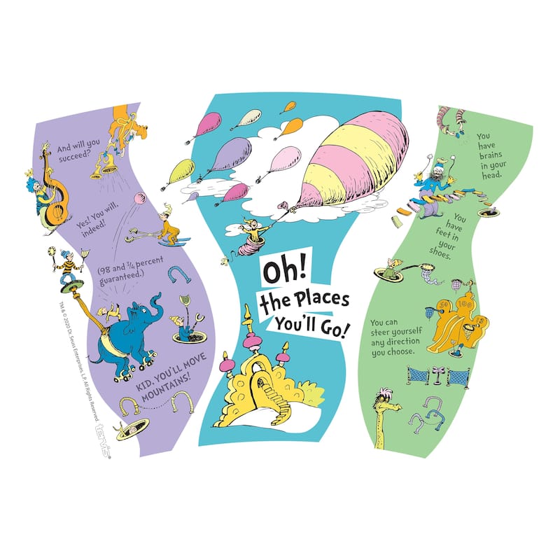 Tervis Dr. Seuss Oh The Places You'll Go Quote Graduation Made in USA Double Walled Insulated Travel Tumbler, Classic