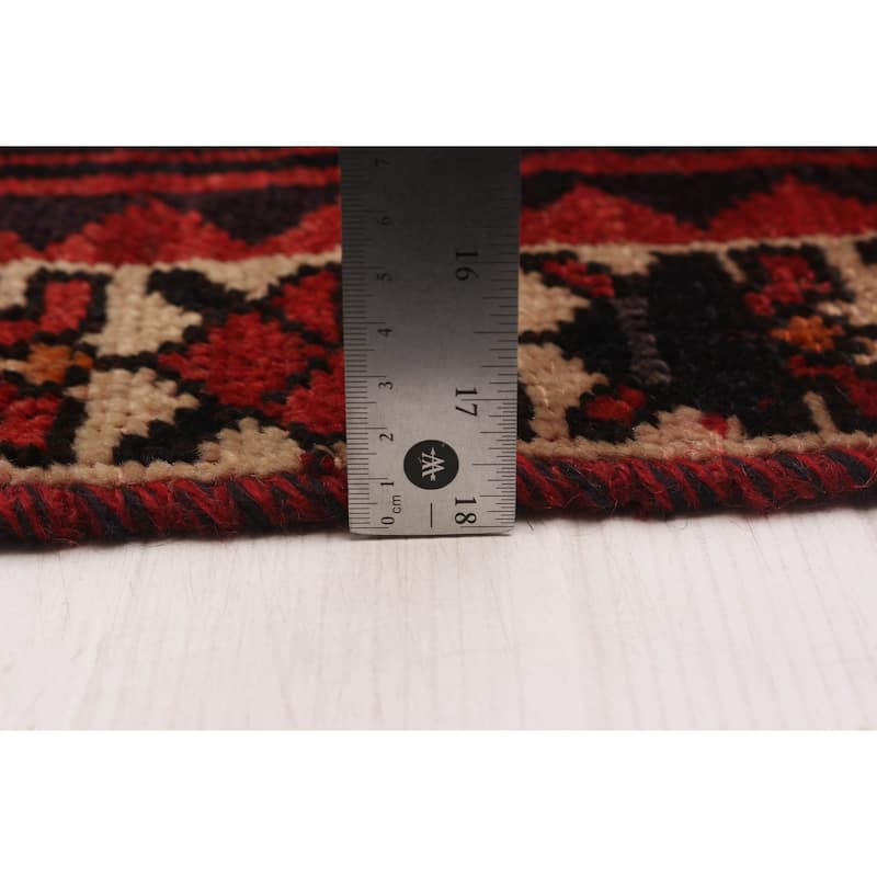 ECARPETGALLERY Hand-knotted Melis Vintage Red Wool Rug - 4'11 x 7'11