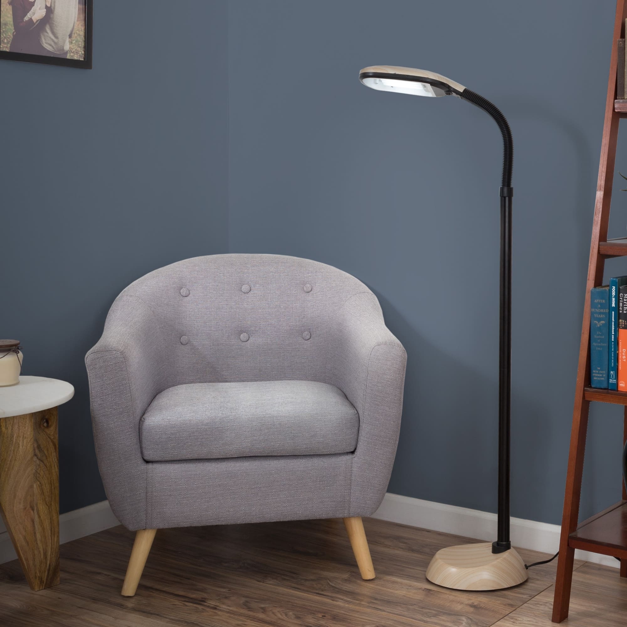 Lavish Home Sunlight Floor Lamp, Light Woodgrain - On Sale - Bed Bath ...