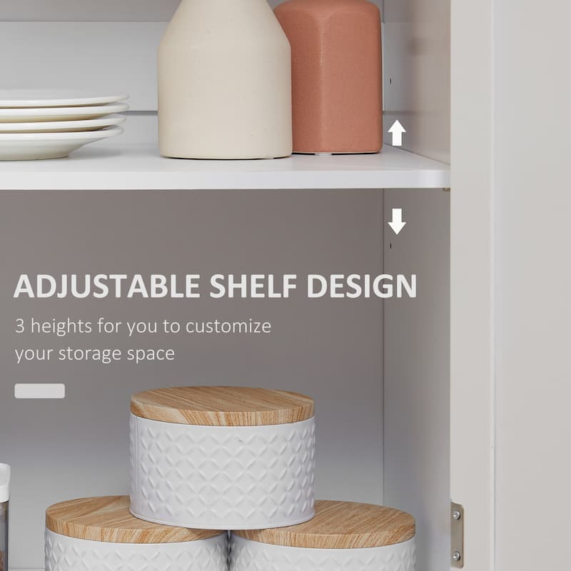 HOMCOM Kitchen Island Cart Rolling Trolley Cart with Drawer, Storage Cabinet & Towel Rack