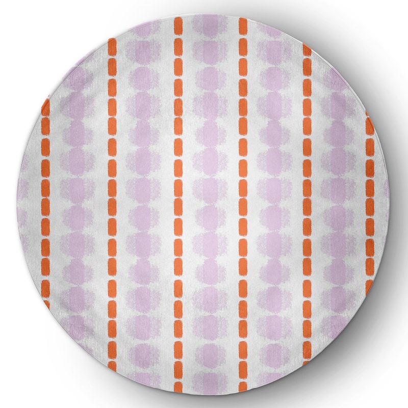 Watercolor Stripe Spring Chenille Rug