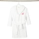 preview thumbnail 4 of 78, Sweet Kids 100% Polyester SUPER PLUSH Double Brushed Hooded Bathrobe with Pink Script Monogram