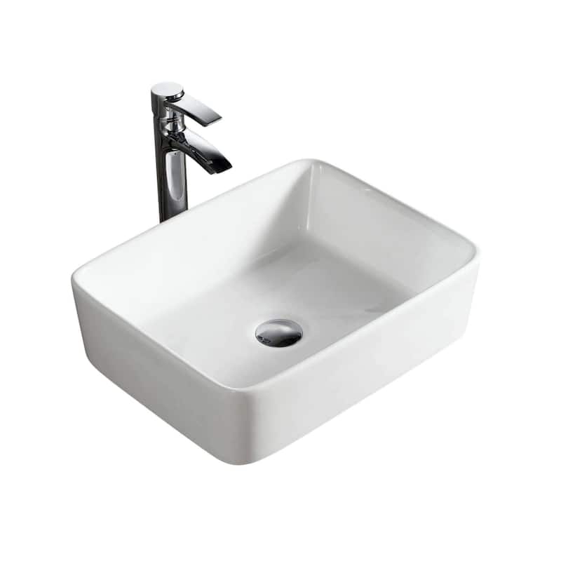 Fine Fixtures Modern Vitreous China Bathroom Vessel Sink