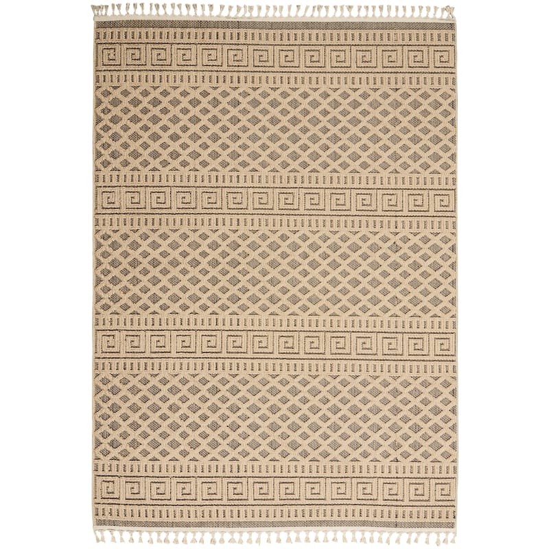 Nourison Elwood Contemporary Greek Key Lattice Geometric Area Rug