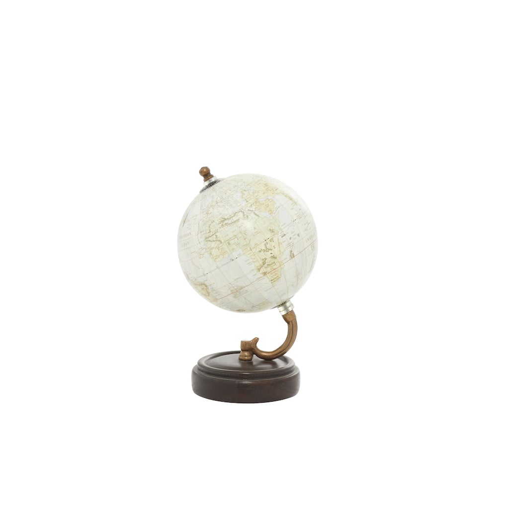 Wood Globe - Yellow - Roche River Decor - 5"W x 5"L x 8"H