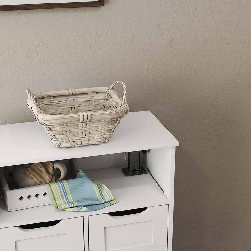 Farmhouse Storage Cabinet with Adjustable Shelves,Suitable for Living, Dining, Office, Bedroom