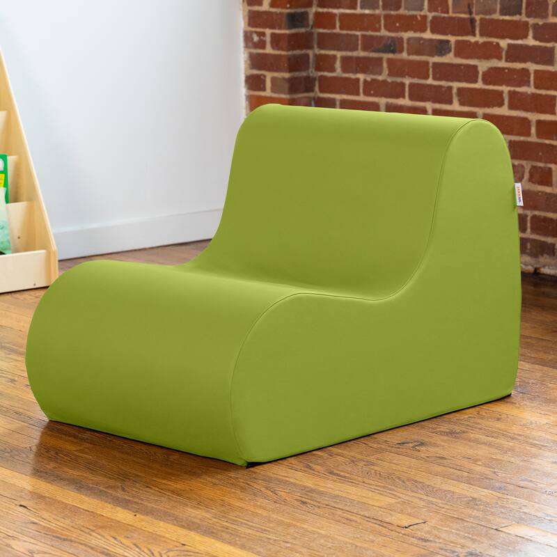 Midtown Foam Classroom Chair, Medium Size - For Elementary to Middle School Kids - Premium Vinyl - Royal Blue